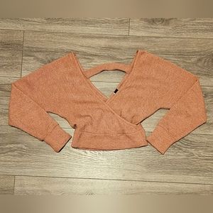 Pink Crop Sweater